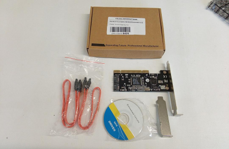 Placa de expansiune KALEA-INFORMATIQUE, PCI către SATA cu 2 porturi independente sau Raid 0.1, chipset Silicon Image SIL3112 [1]