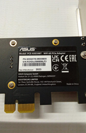 Placa de retea ASUS PCE-AXE59BT, AX5400, Wi-Fi 6E, Bluetooth 5.2 [4]
