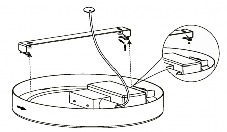 Plafoniera EGLO Fueva 5 LED, Diametru 28,5 cm, alb cald [5]