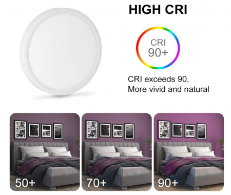 Plafoniera LED Bapro 20W, 3000K alb cald Ø 17cm [2]