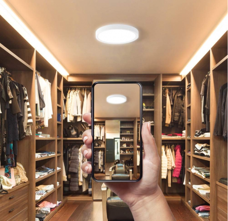 Plafoniera LED Bapro 20W, 3000K alb cald Ø 17cm [5]