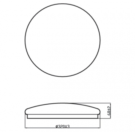 Plafoniera LED Philips Moire, 17W, 2700K, alb cald [3]