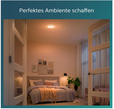 Plafoniera LED Philips SuperSlim SceneSwitch 2700K 18W (alb cald - alb) [5]