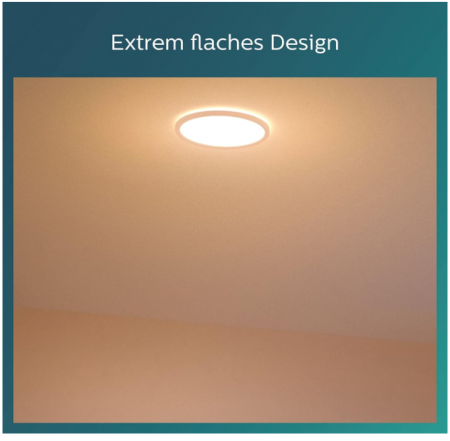 Plafoniera LED Philips SuperSlim SceneSwitch 2700K 18W (alb cald - alb) [6]