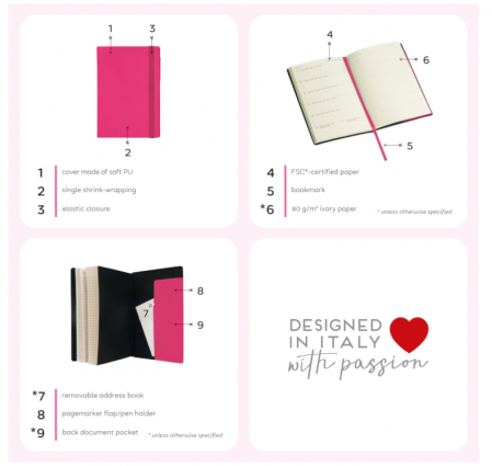 Planificator zilnic Legami, Agenda de 16 luni, septembrie 2023 până în decembrie 2024, 9,5 x 13,5 cm [4]