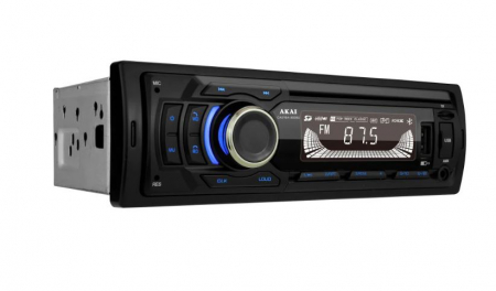 Player auto multi-media AKAI CA016A-9008U, Bluetooth, Radio FM, afisaj LED, conector ISO [5]