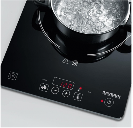 Plita cu inductie Severin Kp 1071, 2000W, Temperatura Reglabila, 10 Nivele, Sticla ceramica [1]