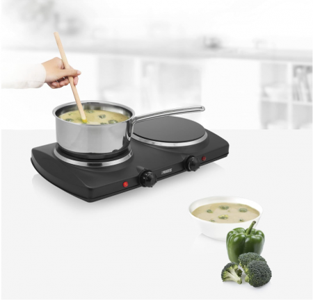 Plită electrică dublă ceramică Princess 303021, 16 și 19 cm, 800 și 1200 W, Negru [9]