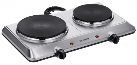 Plita electrica dubla SEVERIN DK 1014, 2500W, otel inoxidabil [6]