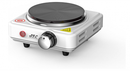 Plite - Plită electrică portabilă cu un ochi, pentru camping, 500 W, alb