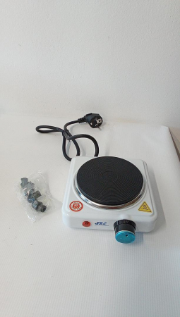 Plită electrică portabilă cu un ochi, pentru camping, 500 W, alb [1]