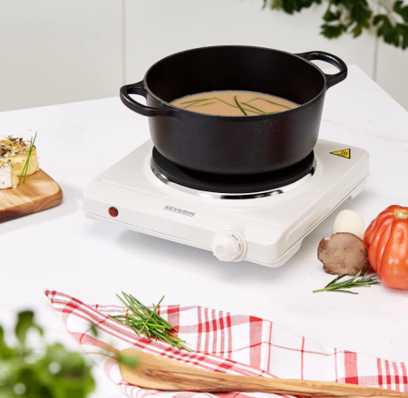 Plita electrica SEVERIN pentru masa, alb, 1.500 W, KP 1091 [5]