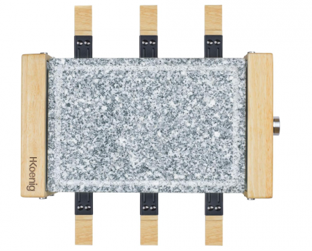 Plita grill electrica H.Koenig WOD6 900 W cu 6 mini tigăi, piatră de granit [2]