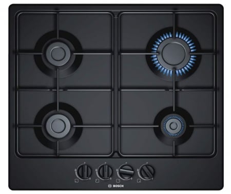 Plite - Plita incorporabila BOSCH PGP6B6B80, Gaz, 4 arzatoare, negru