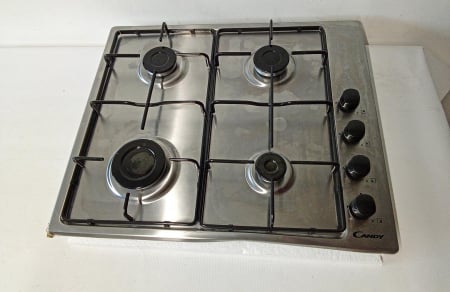 Plita incorporabila Candy CHW6LBX, Gaz, 4 Arzatoare, Aprindere electrica, 59.5 x 51 x 8 cm, Inox [1]