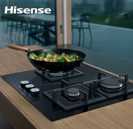 Plita incorporabila Hisense GG633B, Gaz, 3 arzatoare, negru [11]