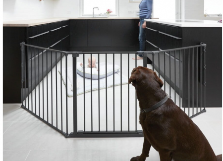 Poarta de siguranta copii, Baby Dan, XL Flex, Negru [9]