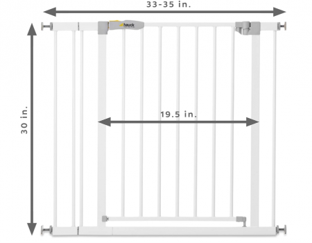 Poartă de siguranță Hauck pentru uși și scări 84 - 89 cm [1]