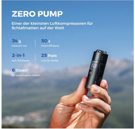 Pompă de aer electrică FLEXTAILGEAR, cu baterii, zgomot redus, 2.5kPa [3]