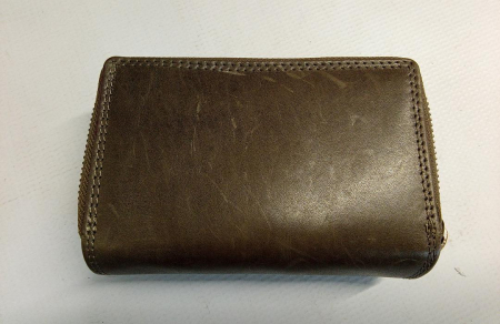 Portofel damă din piele naturală Benthill, cu protecție RFID, maro [2]