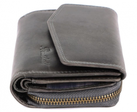 Portofel damă din piele naturală Benthill, cu protecție RFID, maro [8]