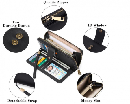 Portofel dama GAEKEAO, Protectie RFID, din piele [2]