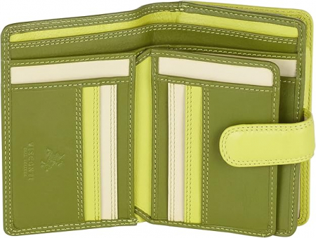 Portofel dama Visconti RB51, din piele, protectie RFID, verde [2]