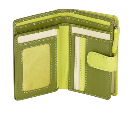 TOATE PRODUSELE - Portofel dama Visconti RB51, din piele, protectie RFID, verde