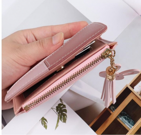 Portofel de dama DXIA din piele PU, roz [1]