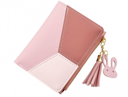 Portofel de dama DXIA din piele PU, roz [0]