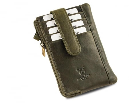 Genti si accesorii barbati - Portofel din piele MATADOR K-0111, protectie RFID, verde