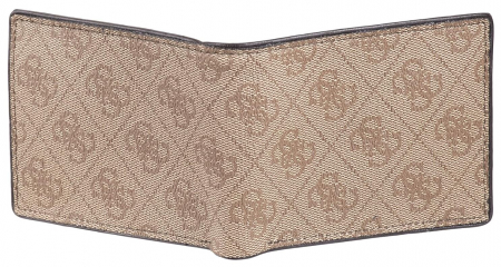 Portofel din piele pentru barbati GUESS, protectie RFID, maro [1]