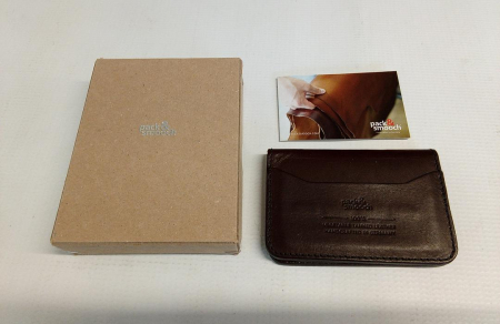 Portofel din piele tăbăcită vegetal Pack & Smooch, maro închis [1]