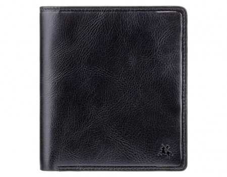 Portofel din piele Visconti Tuscany 49, protectie RFID, negru [3]