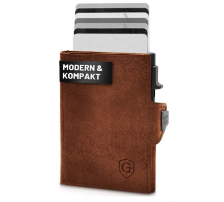 Portofel GenTo Smartlet, cu protectie RFID, maro [0]