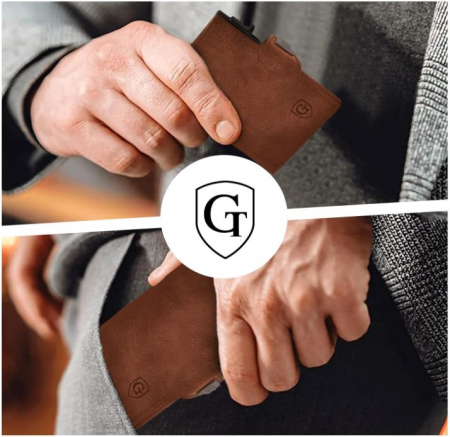 Portofel GenTo Smartlet, cu protectie RFID, maro [11]