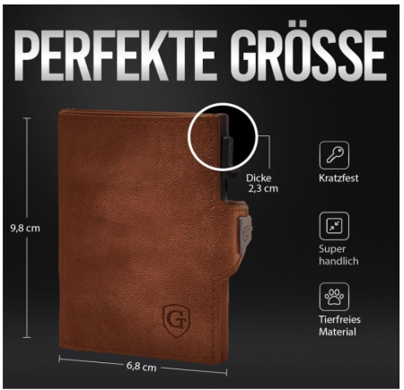 Portofel GenTo Smartlet, cu protectie RFID, maro [9]