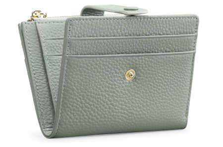 Portofel mic, subțire, pliat, din piele, pentru femei, FALAN MULE [0]