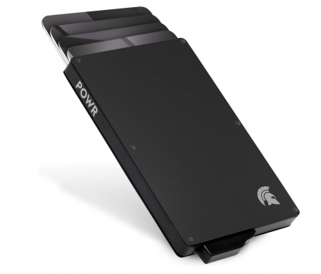 Bacanie - Portofel pentru carduri POWR, cu protectie RFID, negru