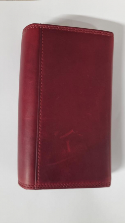 Portofel pentru femei Hill Burry din piele naturală cu o mulțime de compartimente, roșu [2]