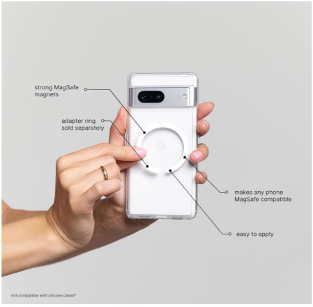 Portofel Popsockets de telefon, pentru carduri, compatibil cu MagSafe, negru [3]