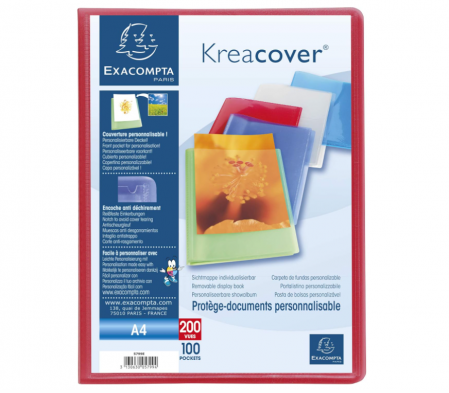 Birotica & Papetarie - Portofoliu Exacompta Kreacover 5799E, 100 folii, A4