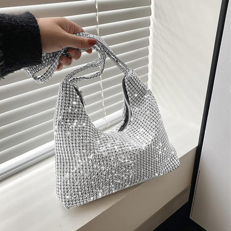 Poseta OSDUE pentru femei, Geanta de noapte, argintiu [6]