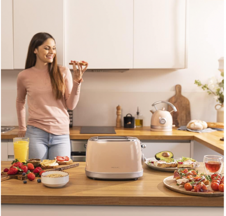 Prajitor de paine Cecotec Toast&Taste 800 Vintage, 850 W, Slot dublu, 03212 [3]