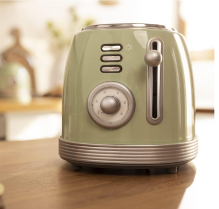 Prăjitor de pâine Cecotec Toast&Taste 800 Vintage Light Green, 850W, 2 Felii, verde, 03209 [3]