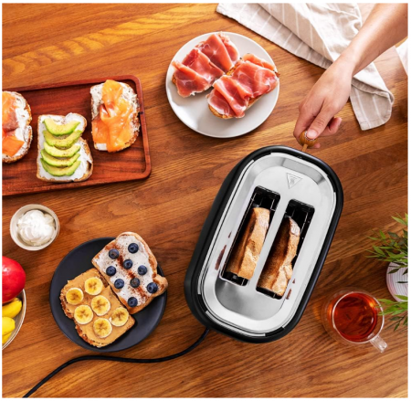 Prajitor de paine CECOTEC TrendyToast 9000 Black Woody, 900 W, 2 felii [4]