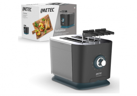 Electrocasnice & Climatizare - Prajitor de paine Imetec Maxi Toaster, 2 fante mari, 10 nivele de rumenire, 600 W