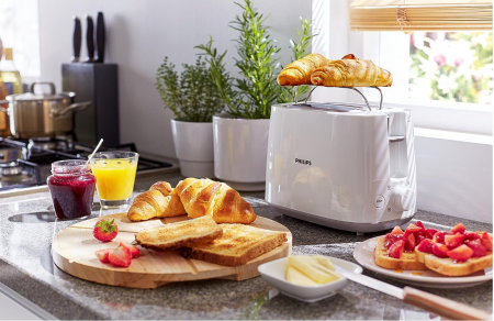 Prajitor de pâine Philips, 2 felii, alb, HD2581/00 [6]