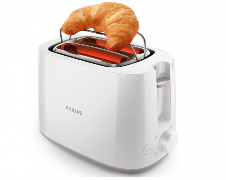 Prajitor de pâine Philips, 2 felii, alb, HD2581/00 [3]