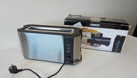 Prajitor de pâine Princess 142353 cu fantă lungă, oțel inoxidabil, negru [3]